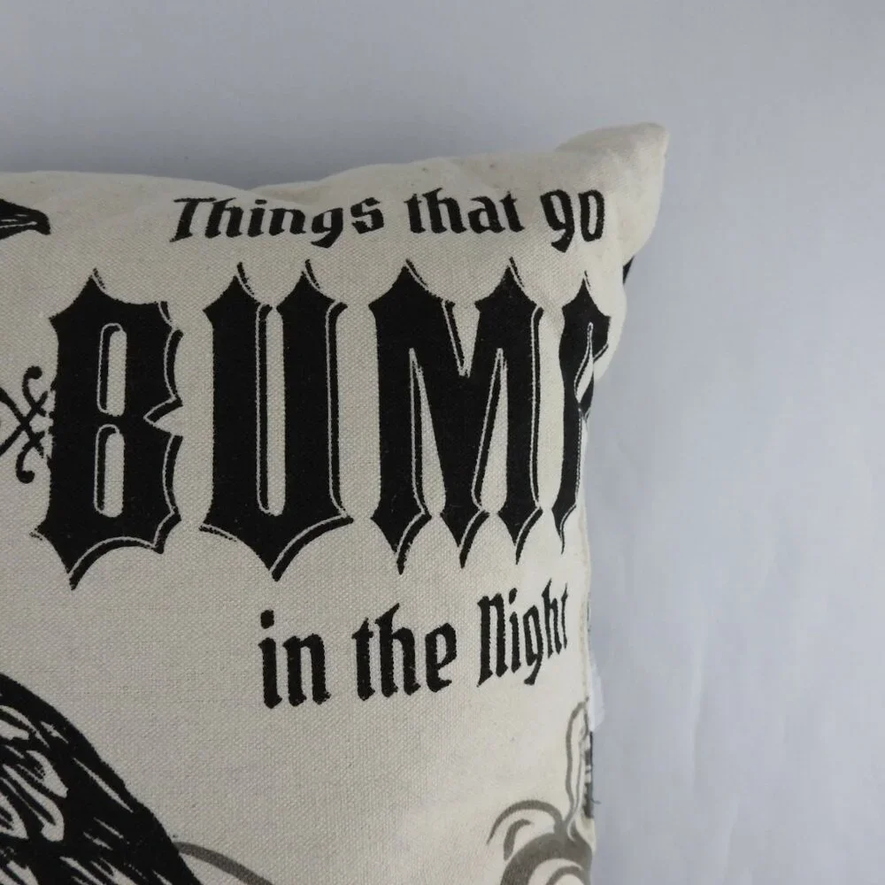 Nevermore Ravenl Halloween Gothic Horror Throw Pillow Things Go Bump the n Night